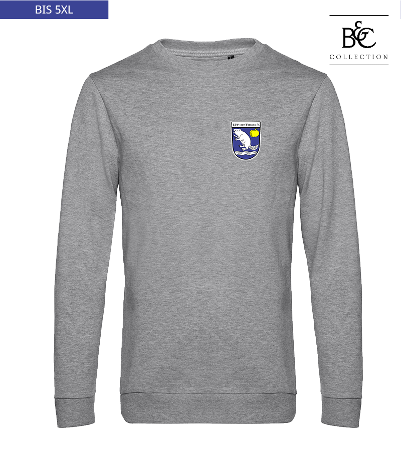 B&C Herren Sweatshirt Heather Grey "Anton"
